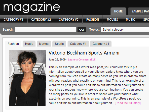 m10 theme websites examples