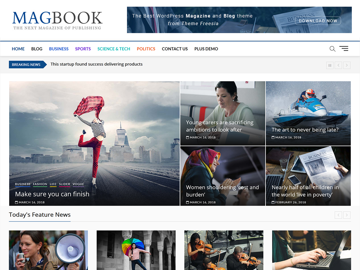 Magbook website example screenshot