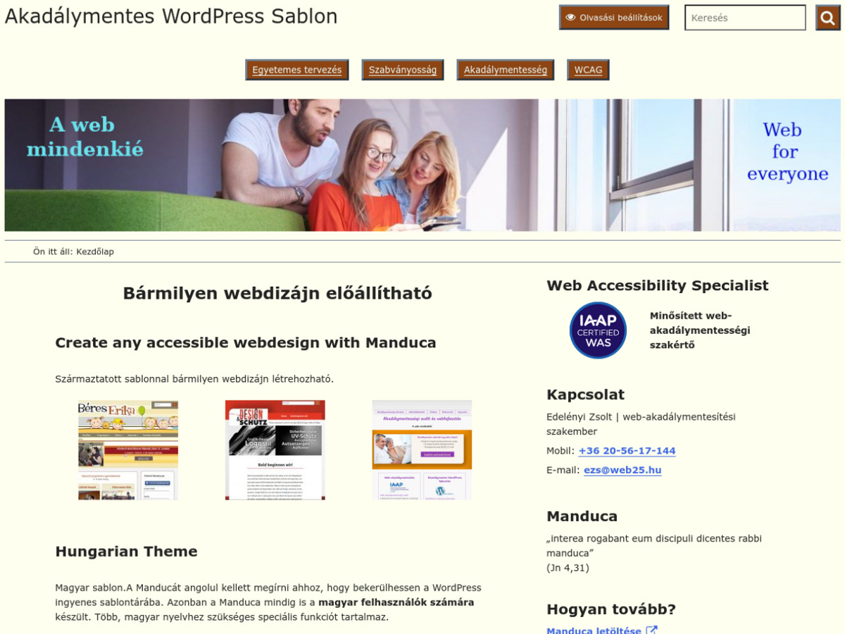 manduca theme websites examples
