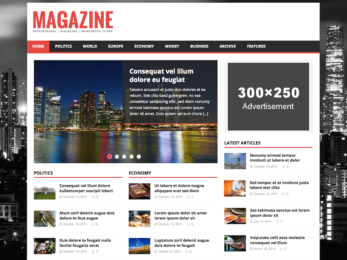 MH Magazine lite theme websites examples