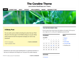 minicoraline theme websites examples