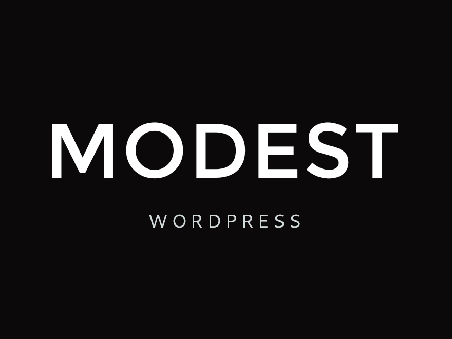 Modest WordPress theme, websites list used Modest theme Modest theme websites examples