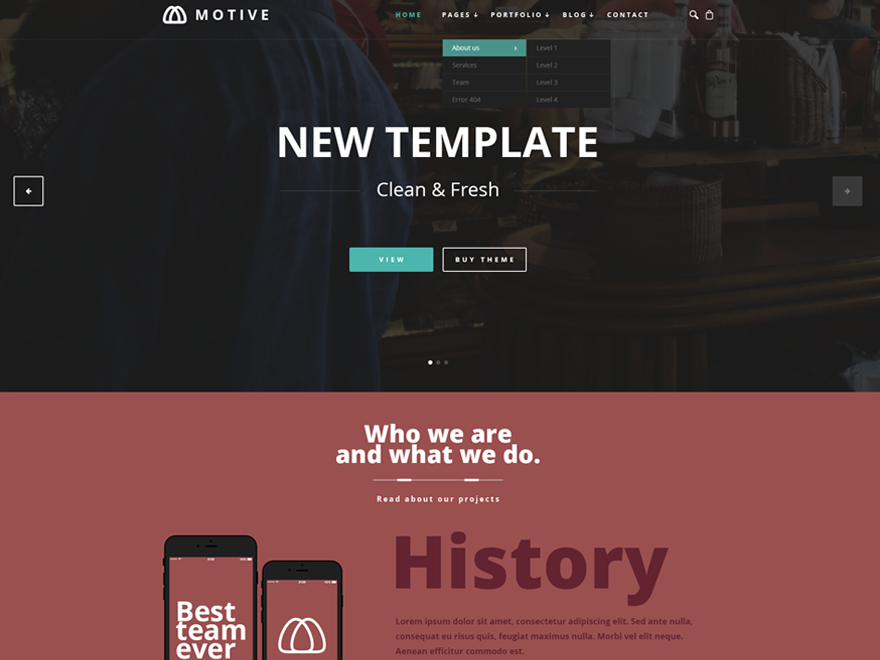 Motive WordPress theme, websites list used Motive theme Motive theme websites examples