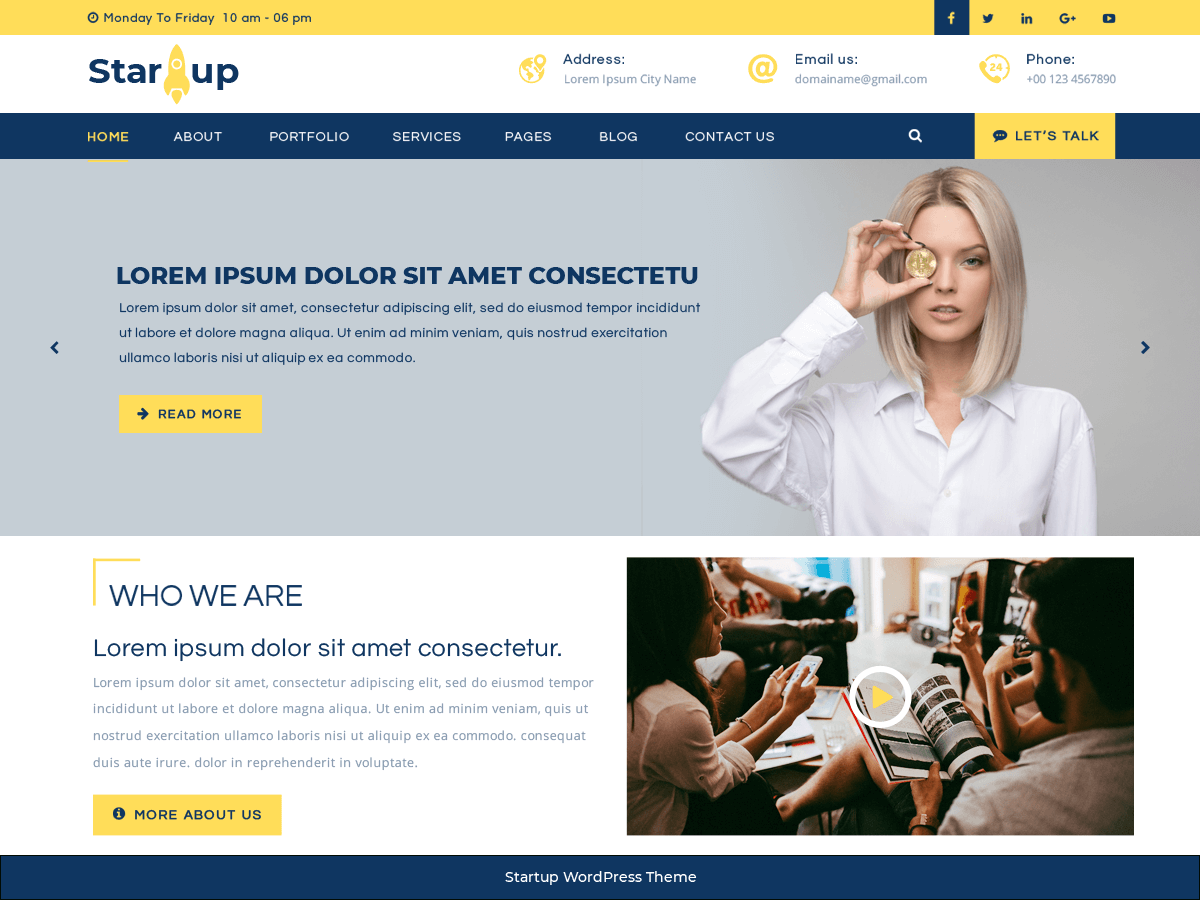 multipurpose-startup theme websites examples
