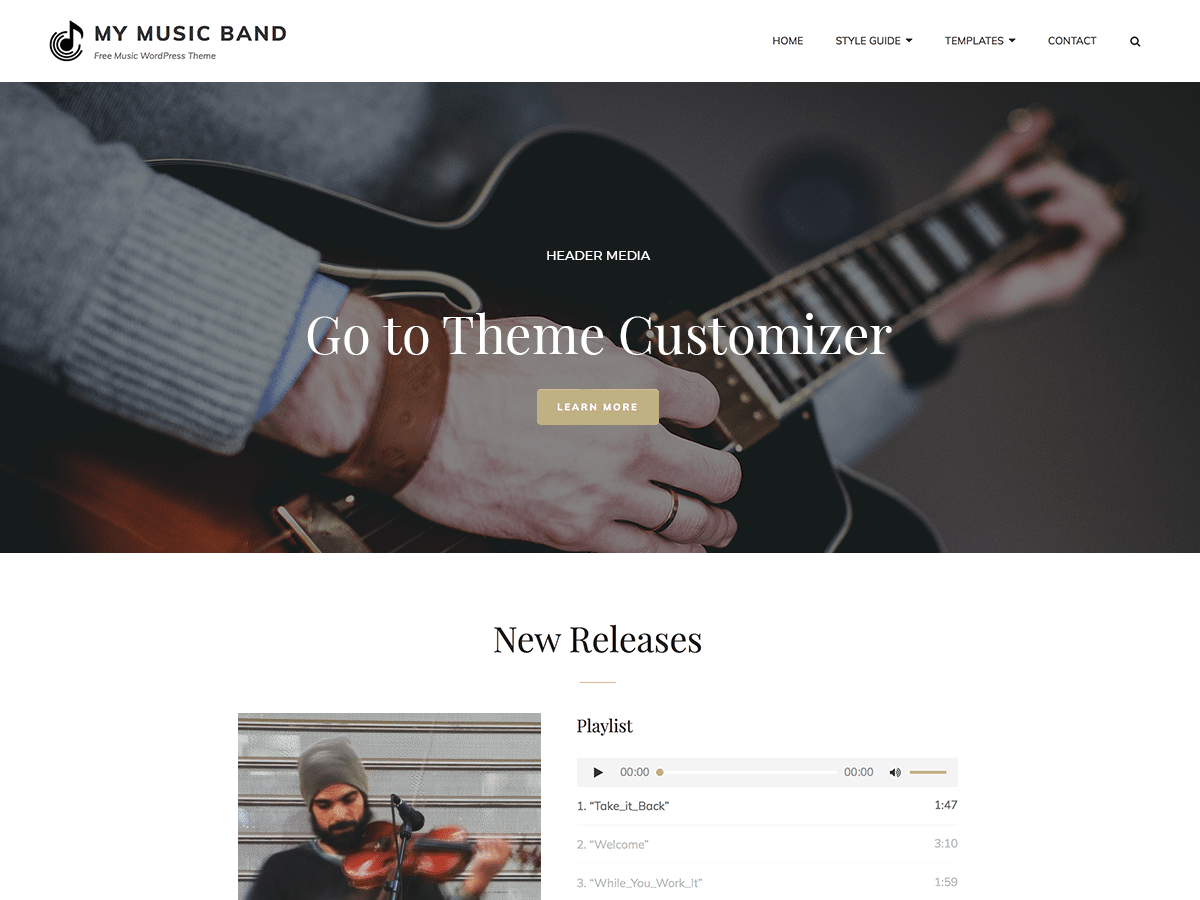 my-music-band theme websites examples