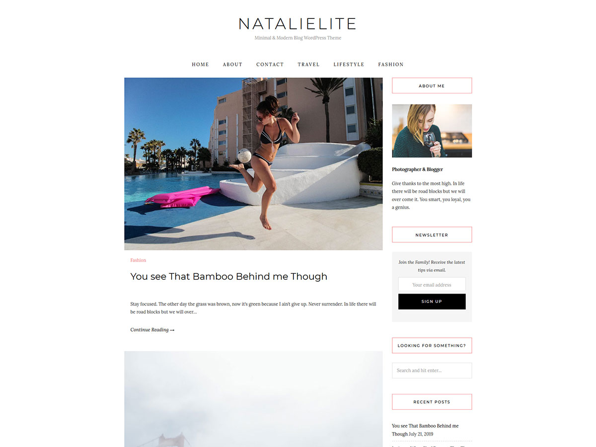 natalielite theme websites examples