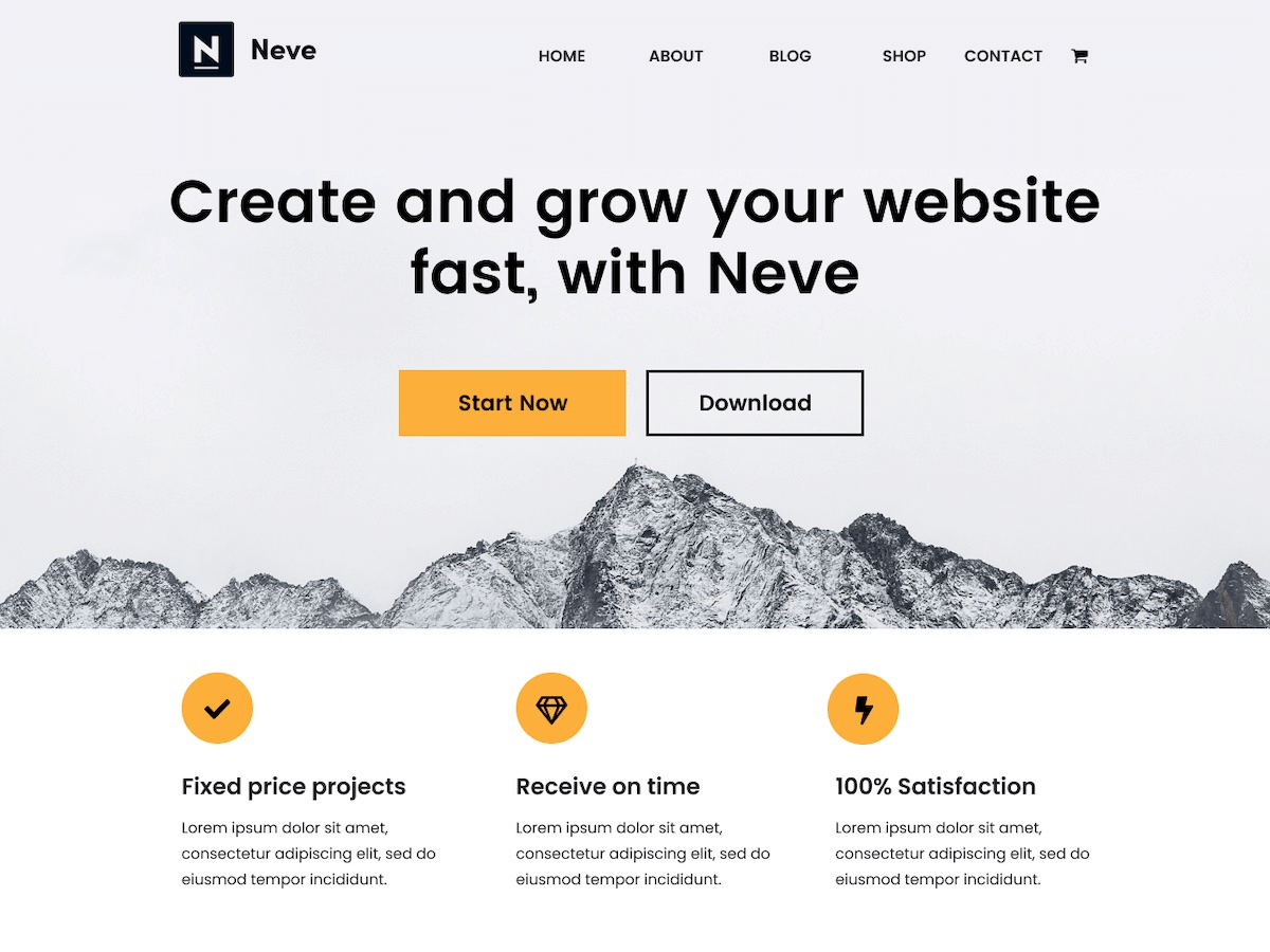Neve WordPress theme, websites list used Neve theme Neve theme websites examples