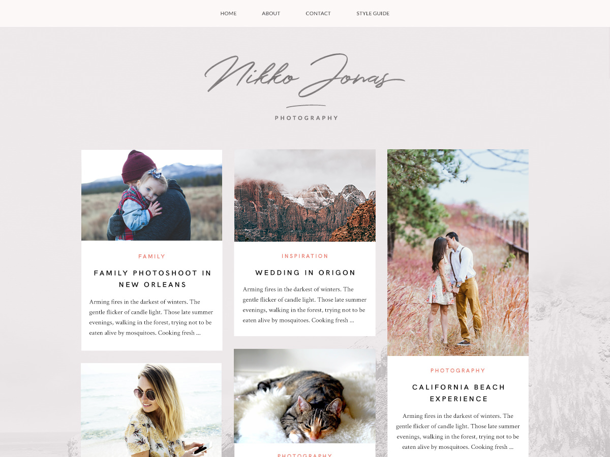 nikko-portfolio theme websites examples