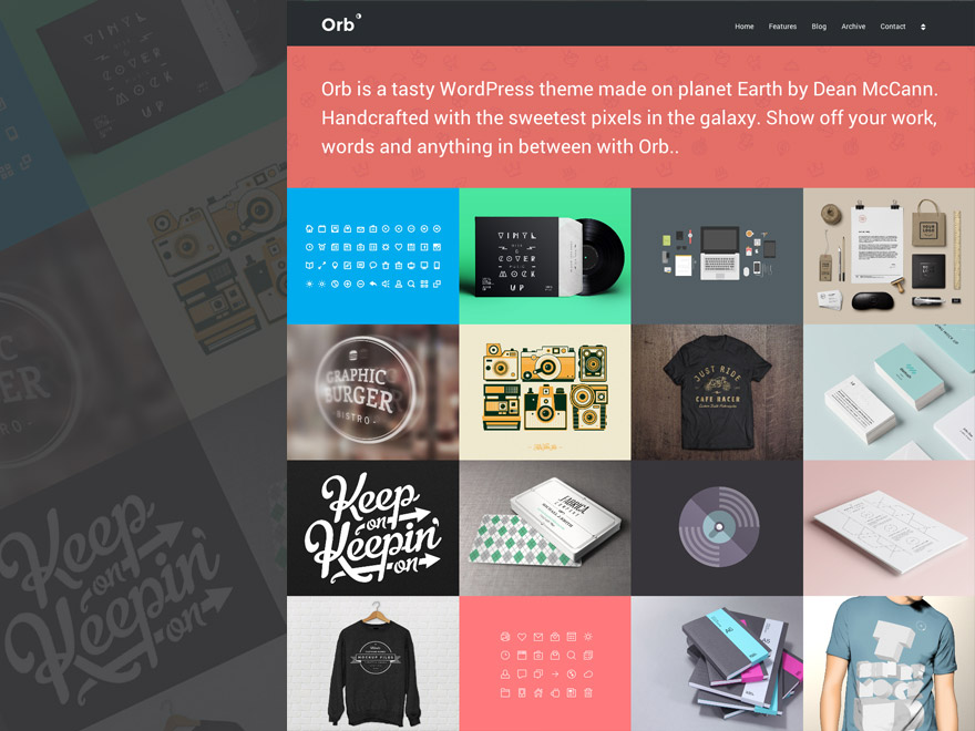 orb theme websites examples