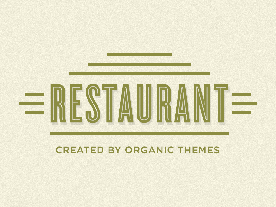 Restaurant website example screenshot