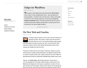 Oulipo website example screenshot