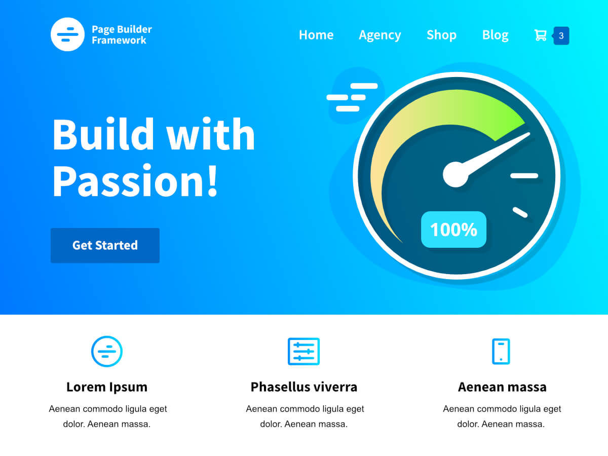Page Builder Framework website example screenshot