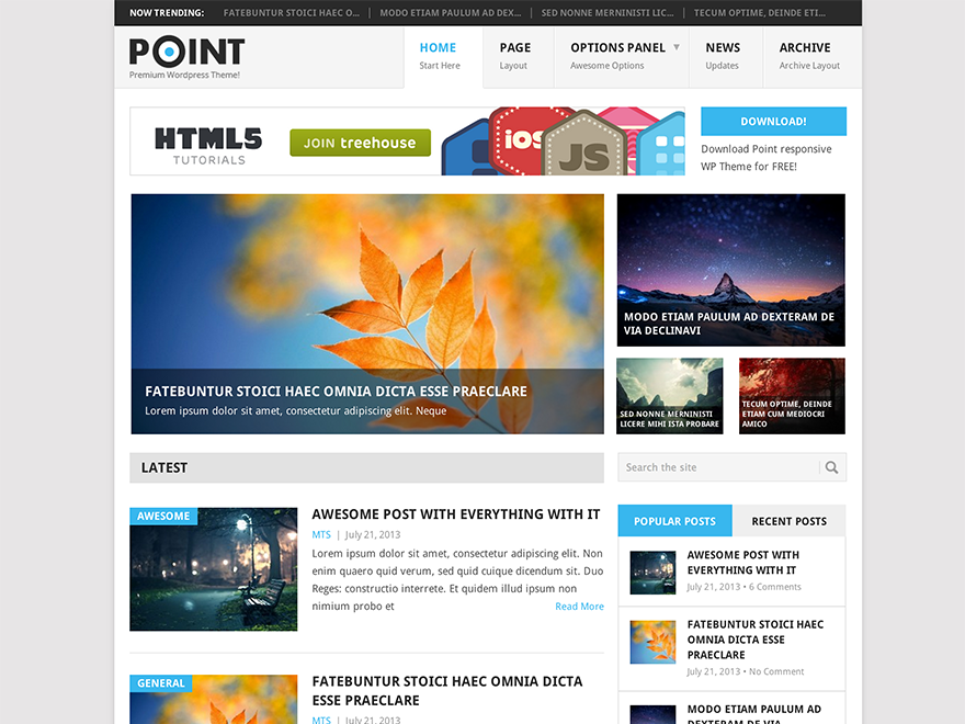 Point WordPress theme, websites list used Point theme Point theme websites examples