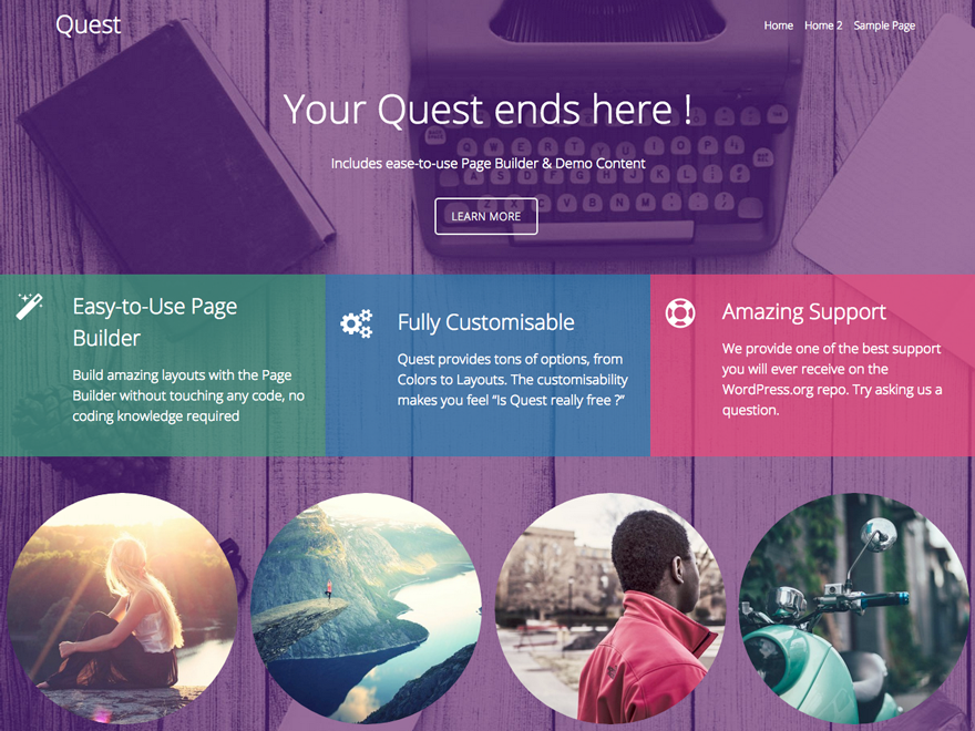 Quest WordPress theme, websites list used Quest theme Quest theme websites examples