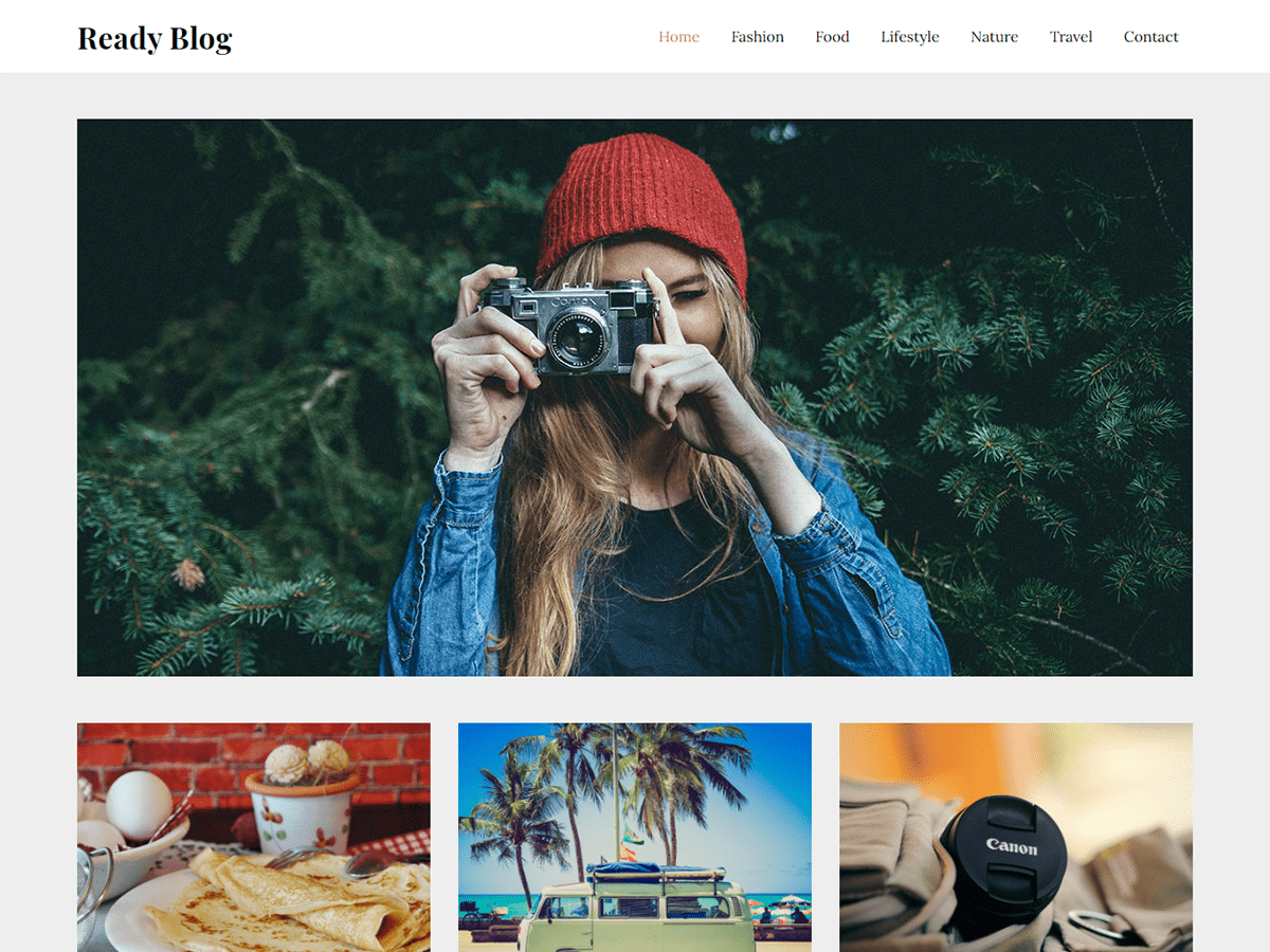 ready-blog theme websites examples