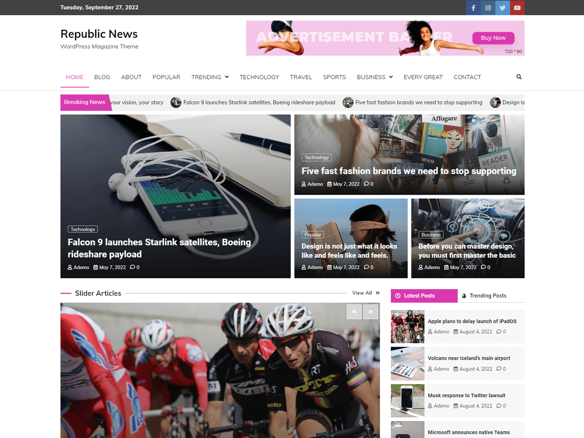 republic-news theme websites examples