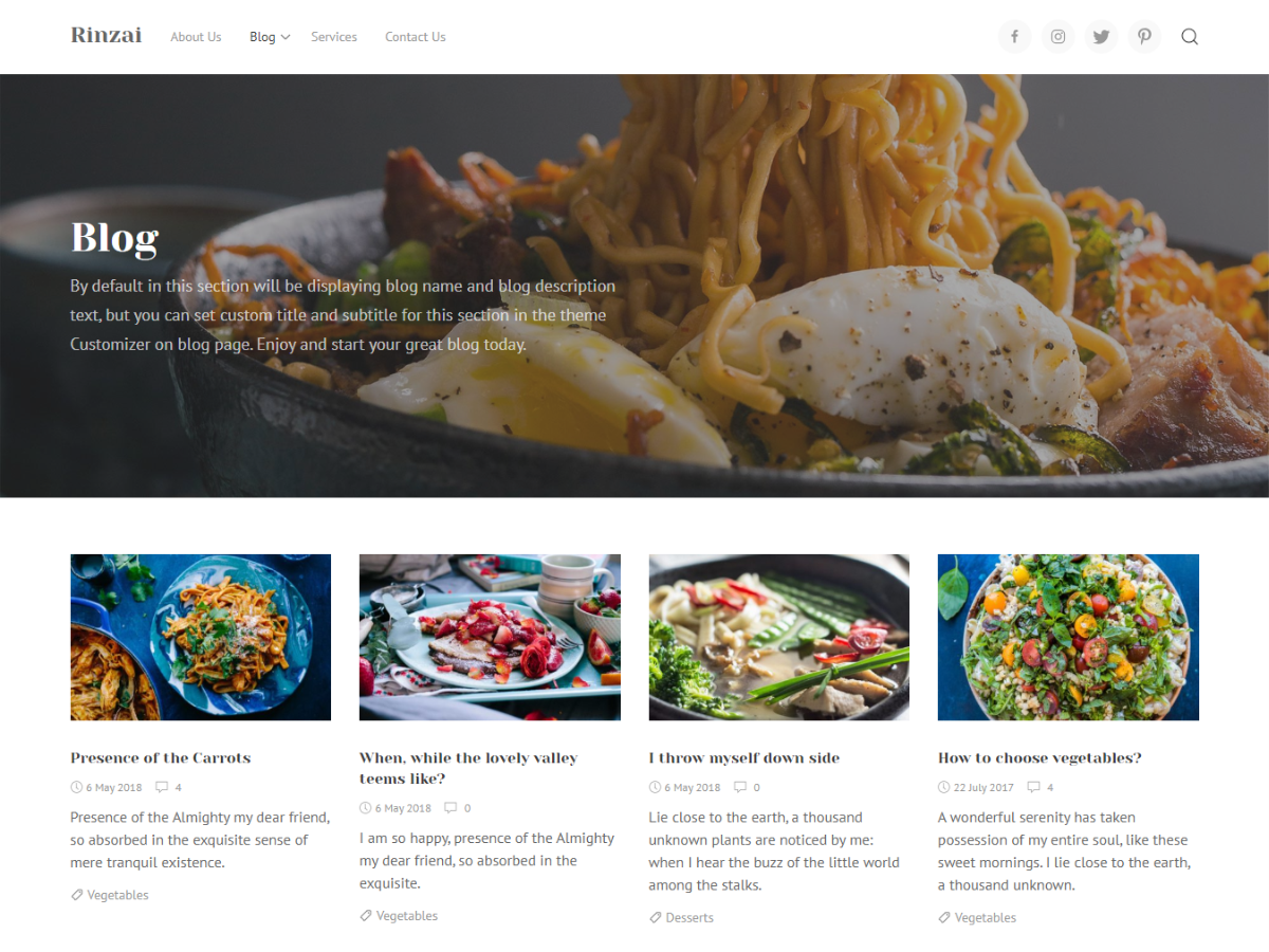 rinzai theme websites examples