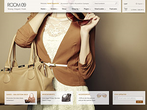 Room09 website example screenshot