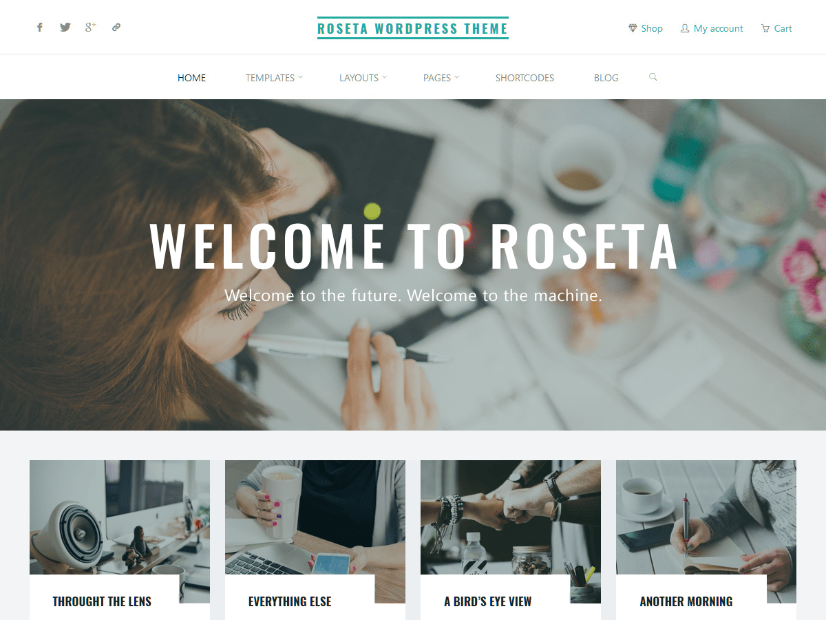 Roseta website example screenshot