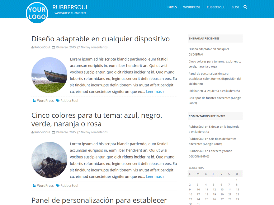 RubberSoul website example screenshot