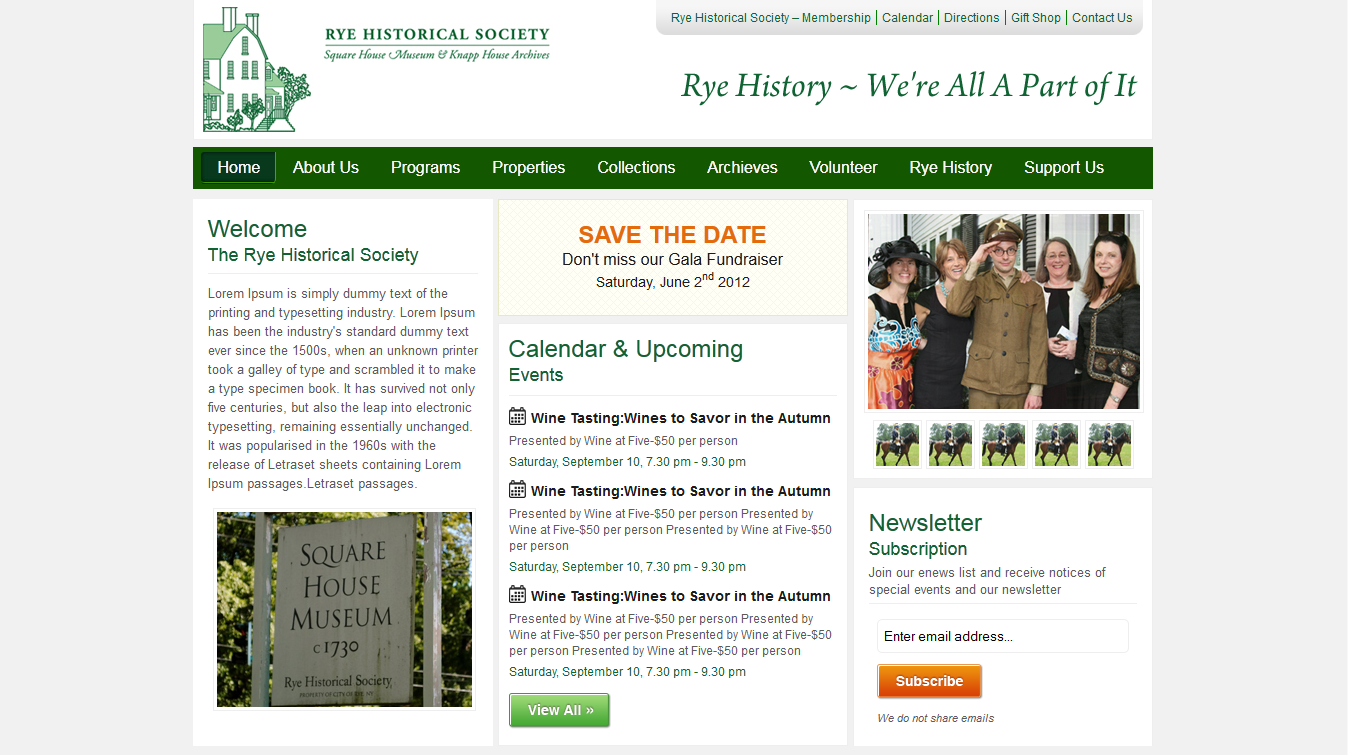RYE theme websites examples