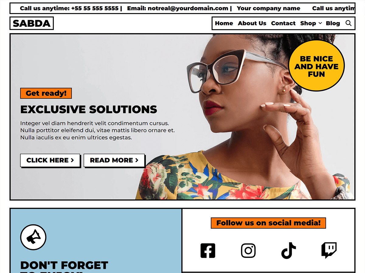 sabda theme websites examples