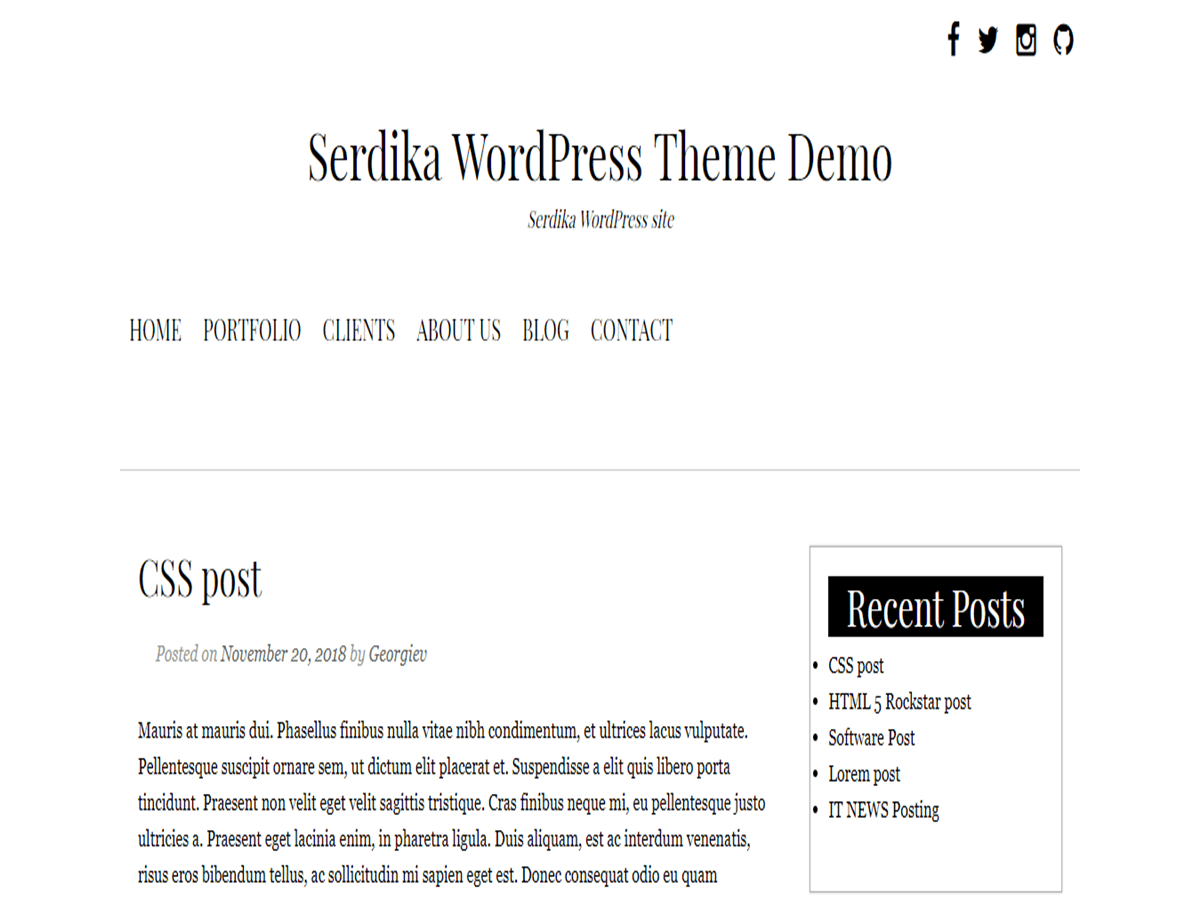 serdika theme websites examples