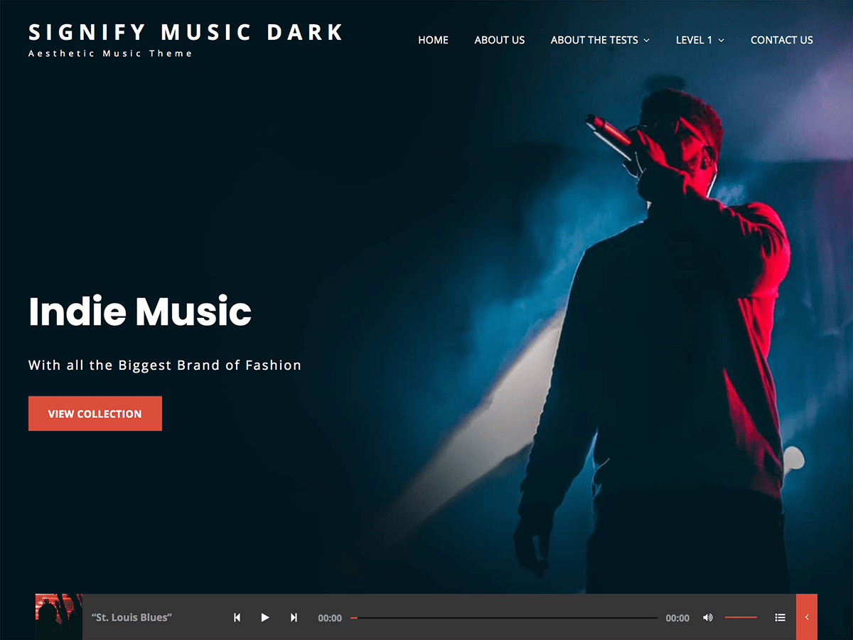 signify-music-dark theme websites examples