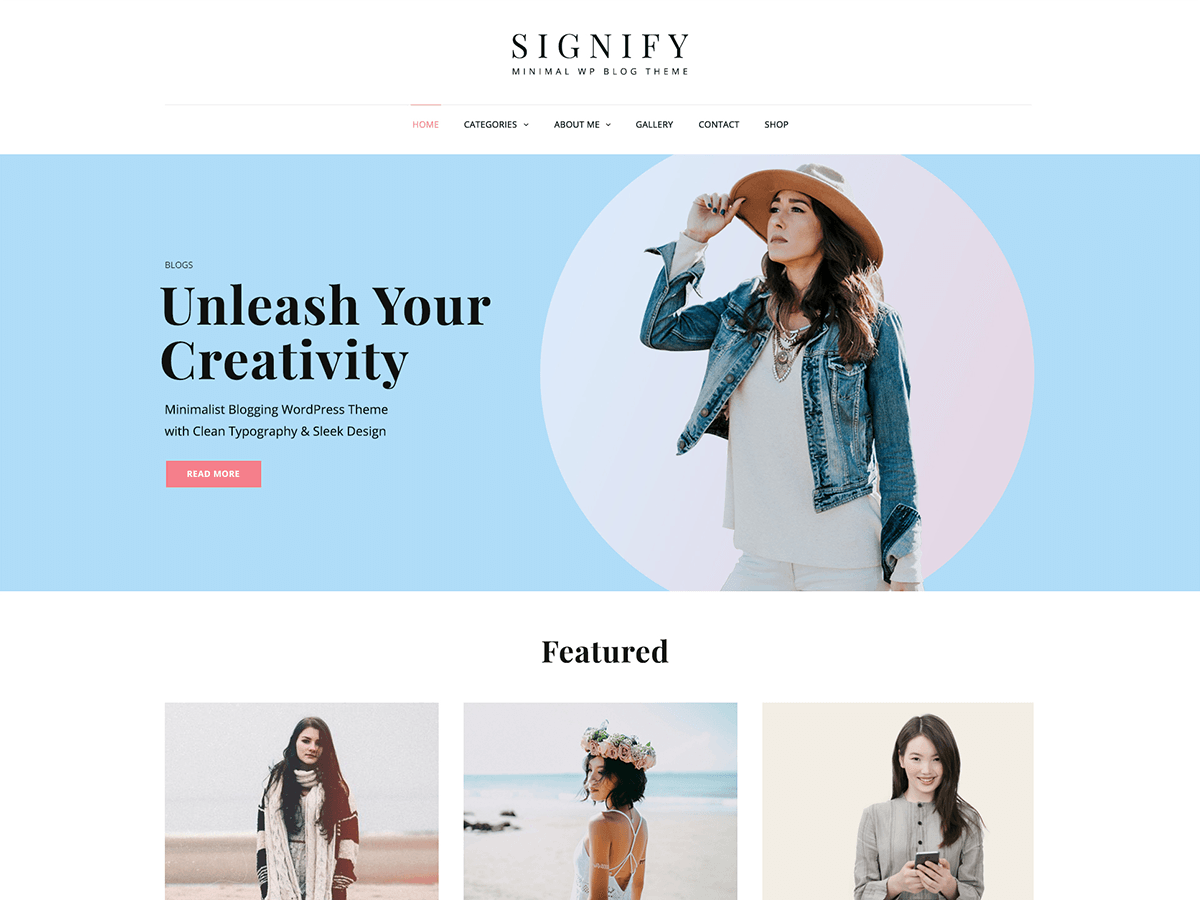 Signify website example screenshot