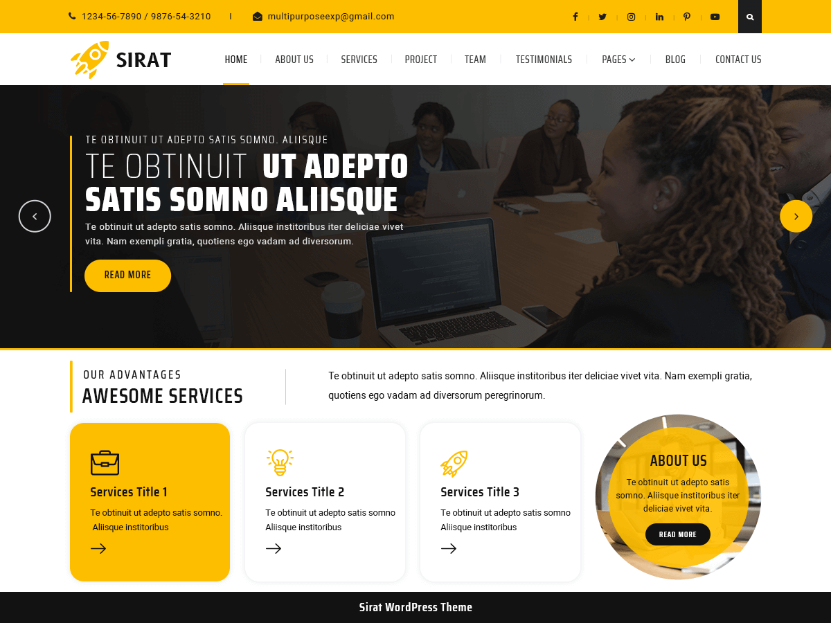 sirat theme websites examples