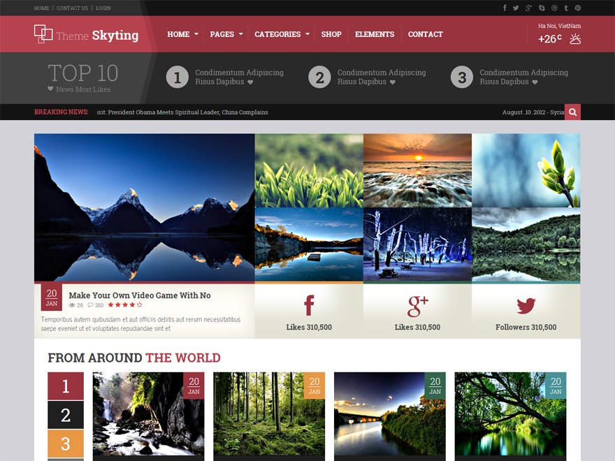 skyting-1.0.3 theme websites examples