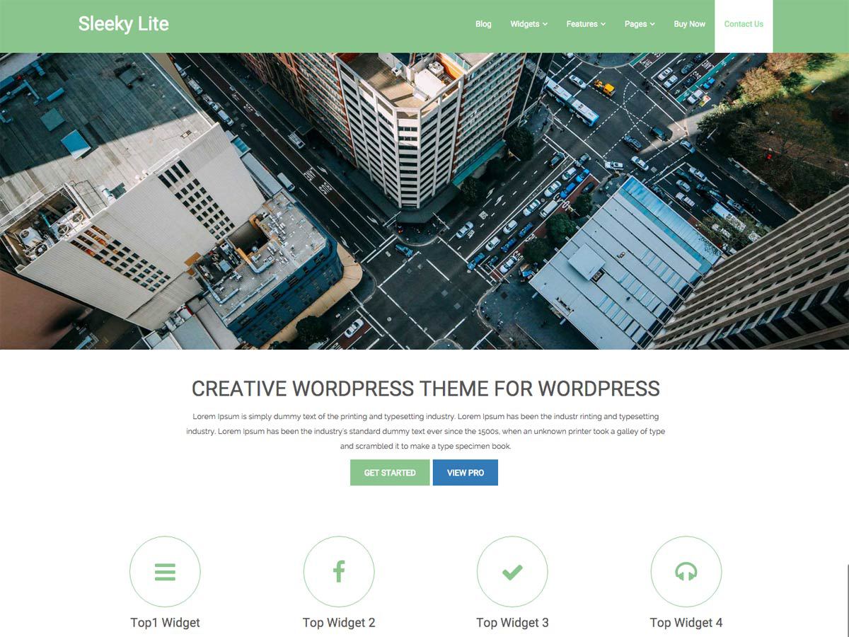 Sleeky theme websites examples