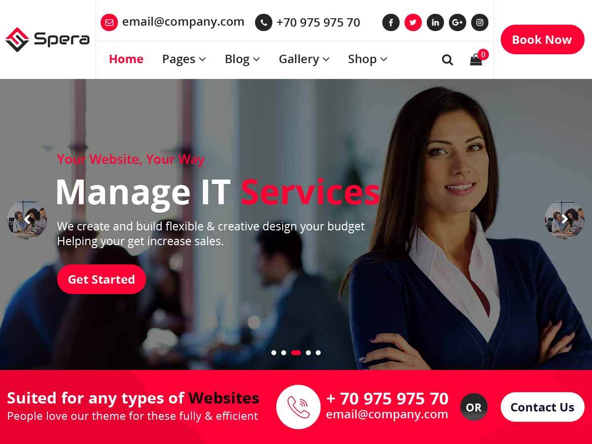 spera theme websites examples