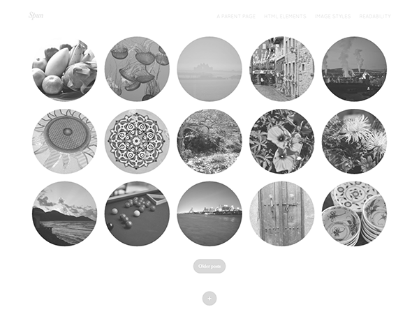 Spun website example screenshot