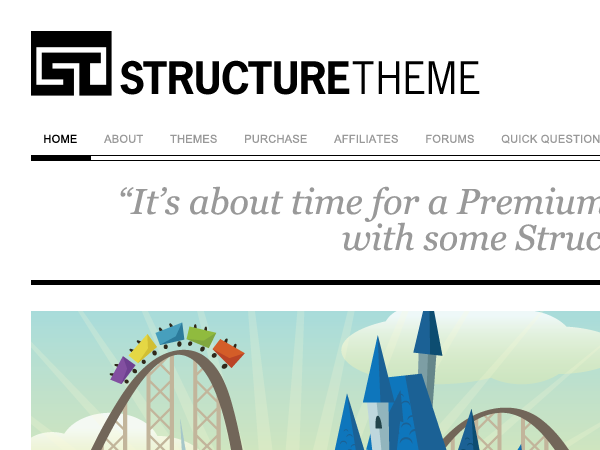 structure_theme_white theme websites examples