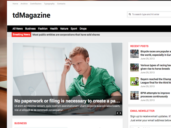 tdmagazine theme websites examples
