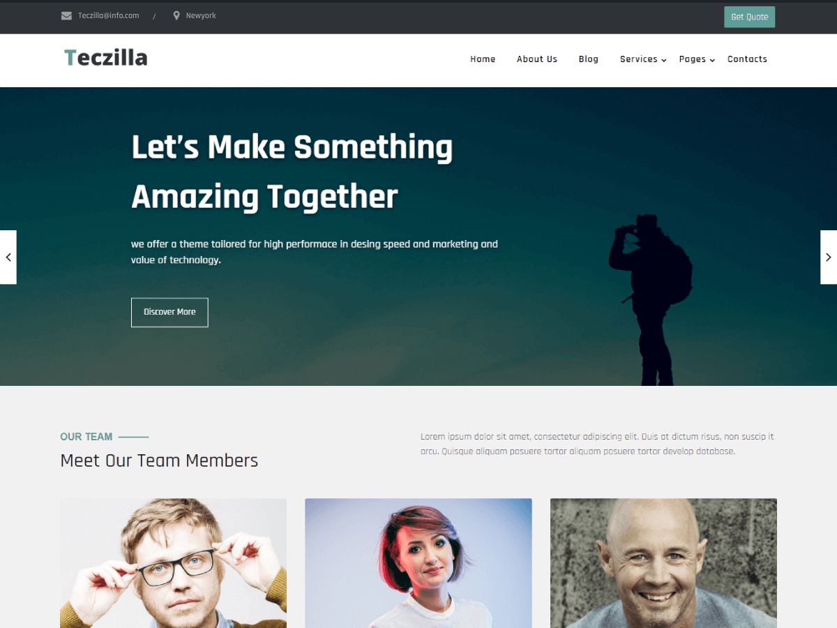 teczilla-organization theme websites examples