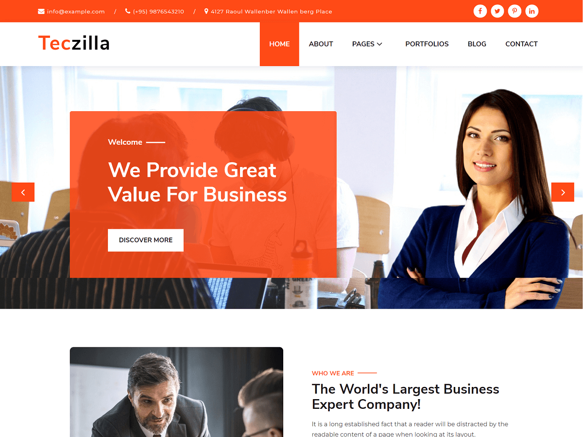 teczilla theme websites examples