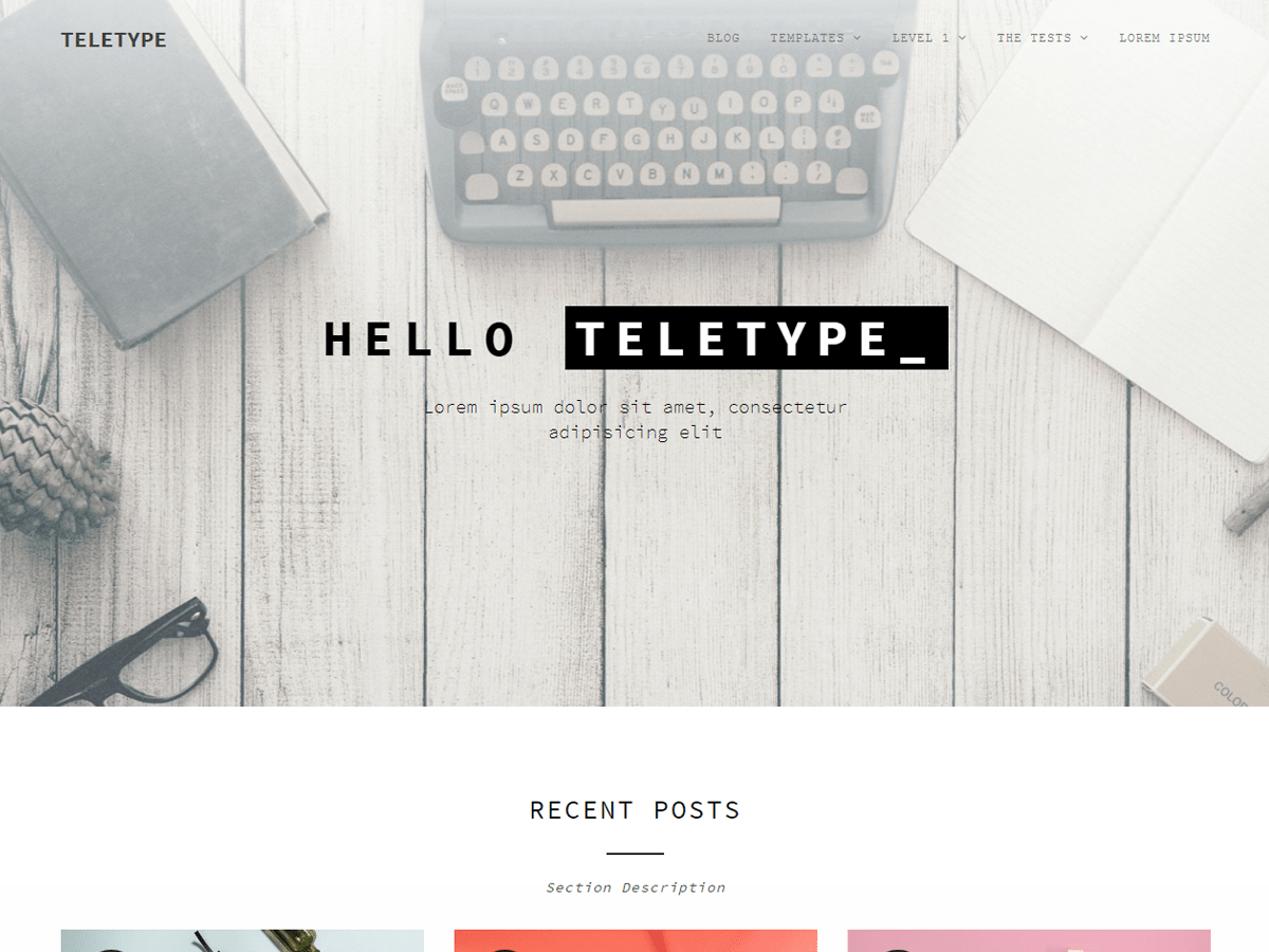 teletype theme websites examples