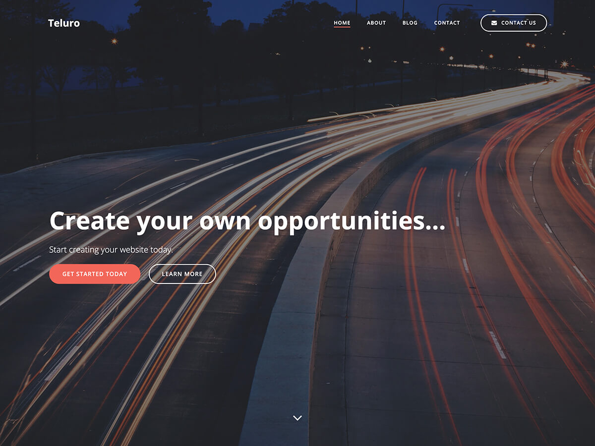 Teluro website example screenshot