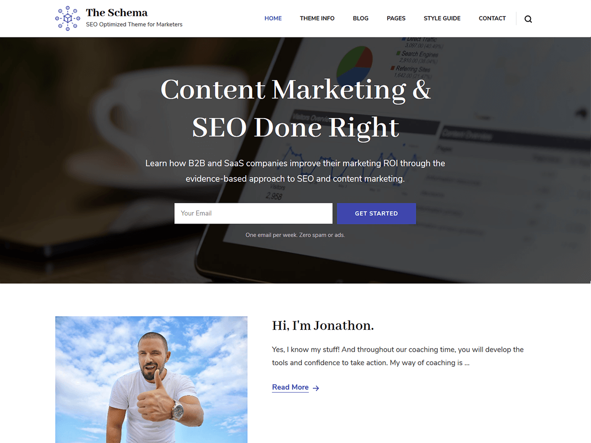 the-schema theme websites examples
