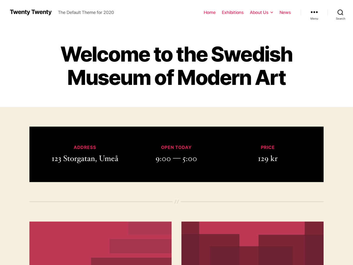 Twenty Twenty WordPress theme, websites list used Twenty Twenty theme Twenty Twenty theme websites examples