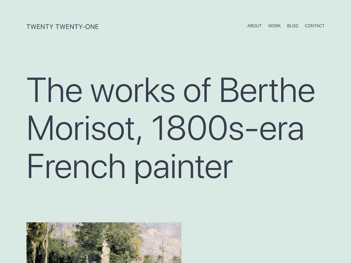 Twenty Twenty-One WordPress theme, websites list used Twenty Twenty-One theme Twenty Twenty-One theme websites examples