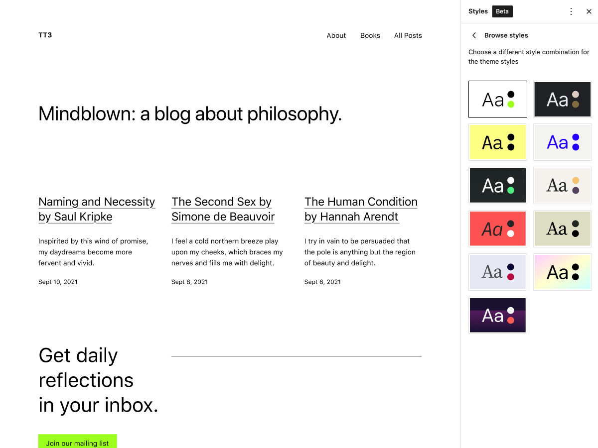 Twenty Twenty-Three WordPress theme, websites list used Twenty Twenty-Three theme Twenty Twenty-Three theme websites examples