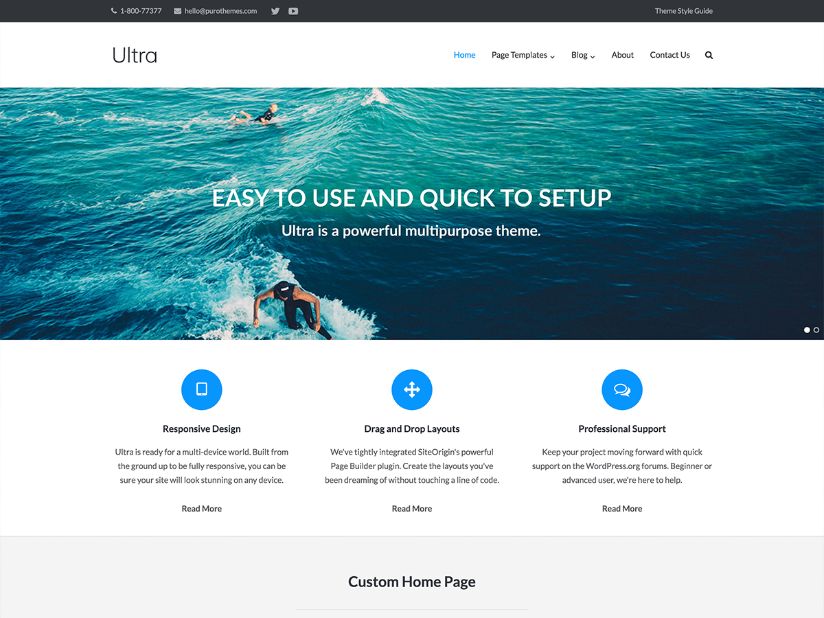 Ultra WordPress theme, websites list used Ultra theme Ultra theme websites examples