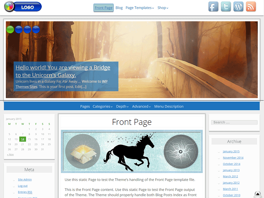 Unicorn WordPress theme, websites list used Unicorn theme Unicorn theme websites examples