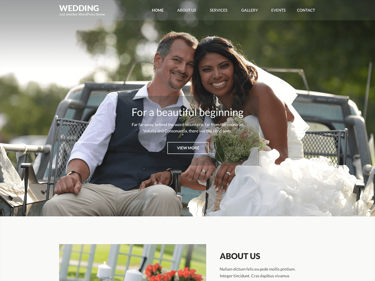 wedding-band theme websites examples