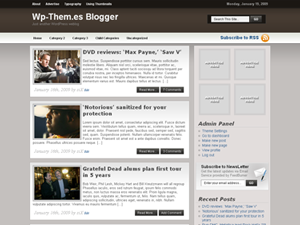 wp_themes_blogger theme websites examples