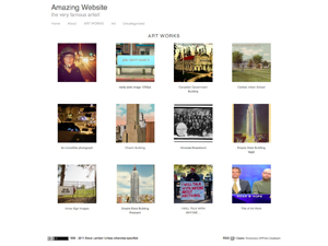 WPFolio website example screenshot