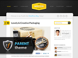 Writer Parent theme websites examples
